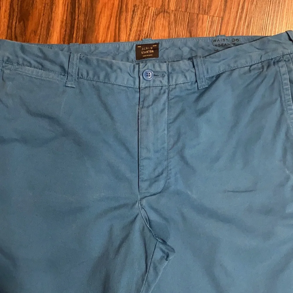 Teal J. Crew Stanton shorts, 36